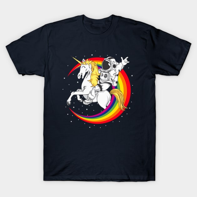 Astronaut driving unicorn death metal Nasa T Shirt TeePublic